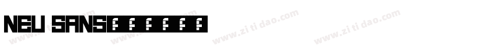 neu sans字体转换